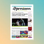Periódico Expresiones . Un proyecto de Diseño, Diseño editorial, Diseño gráfico y Post-producción fotográfica		 de Diana Segura López - 23.01.2017
