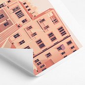 FIVE TONES of SUNSET. Architecture, Fine Arts, Comic, Art Direction, Design, Graphic Design, Traditional illustration, and Advertising project by Gastón Bruno - 01.25.2017