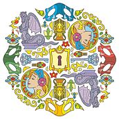 Libro de mandalas modernistas para colorear. Un proyecto de Ilustración tradicional de Hector Honrubia - 14.12.2015