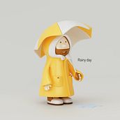 Rainy day. 3D, Design, and Traditional illustration project by Juan Afanador - 01.26.2017