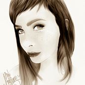 sketch 3 chicas  2016. Traditional illustration project by Noe Anguiano - 12.23.2016