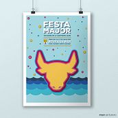 Propuesta cartel Fiestas de Denia. Design project by Mar Cantarero - 01.30.2017