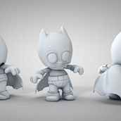 Batmasito . Un progetto di 3D, Fumetto, Design, Design di giocattoli, Character design, Graphic design e Scultura di juan alvarez - 31.01.2017