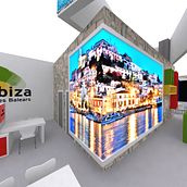 Stand Ibiza Fitur 2017. Design, and Set Design project by Iván Martinez - 01.31.2017