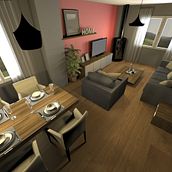Diseño salón/Comedor. Interior Design project by Iván Martinez - 01.31.2017