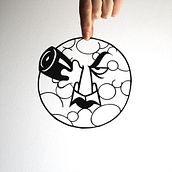 En blanco y negro. Artesanato, Cinema, Ilustração tradicional, e Papercraft projeto de Ainara Tavárez - 04.02.2017