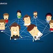 Maketzo - Ilustraciones Social Media. Graphic Design project by Nicolás Focazzio - 12.07.2016