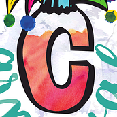 Cartel carnaval. Een project van Kalligrafie, Grafisch ontwerp y Traditionele illustratie van Beatriz Arévalo Hernández - 08.02.2017