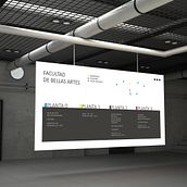 Señalética Facultad de BBAA, ULL.  project by Claudia González Fernández - 02.09.2017