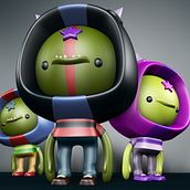 Mi Proyecto del curso: Diseño de personajes en Cinema 4D: del boceto a la impresión 3D. 3D, To, Design, and Traditional illustration project by Killos Trese - 02.13.2017