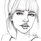 Lápiz de sensualidad . Ilustrație tradițională de Lucía Moreno - 09.18.2016