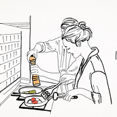 Momentos en pareja. Traditional illustration project by Berta Teixidor March - 02.01.2017