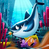 Good shark. Animation, Character Design, and Traditional illustration project by Begoña Fernández Corbalán - 02.15.2017