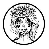 Dulce Catrina . Un proyecto de Diseño gráfico e Ilustración tradicional de Isa Sandoval - 16.02.2017