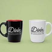 Logo y aplicaciones El Diván. Un projet de Design  de alquadrat - 11.12.2016