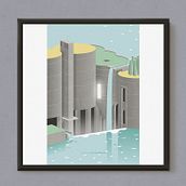 La Fábrica / Ricardo Bofill. Architecture, Graphic Design, and Traditional illustration project by Estudio Extramuros - 02.16.2017