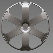 6 spoke rims. Un proyecto de 3D, Diseño y Diseño de automoción de Guillem Serna - 18.02.2017