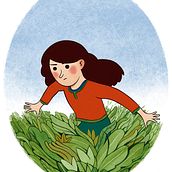 Girl in the field. Traditional illustration project by Bernat Muntés - 02.20.2017