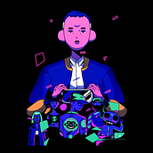 Pause Fest. Animation, Character Design, and Traditional illustration project by Sociedad Fantasma - 02.20.2017