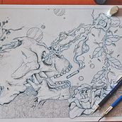 Sketches No.I. Design, and Traditional illustration project by Diego Vázquez Leal - 11.20.2016