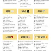 Calendario 2017 de fechas importantes para tu plan de marketing. Een project van Marketing van Elena Ortiz Díaz - 02.01.2017