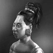 Reconstrucción artística forense del rostro de una adolescente maya sacrificada y un joven de cuerpo entero. Un projet de Beaux Arts de Érika Meijide Jansen - 12.01.2017