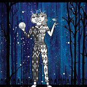 Sueño de Noche Kallfü - afiche teatro. Un progetto di Graphic design e Illustrazione tradizionale di Maite Awad Lobato - 23.02.2017