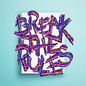 Break the Rules. Un projet de Direction artistique, Design graphique, Illustration traditionnelle, T , et pographie de Joan Adrover - 04.03.2017