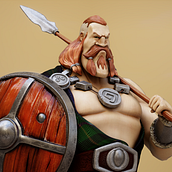 Scottish Warrior. 3D, and Character Design project by Candido Romon Diaz - 03.07.2014
