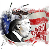 Proyecto Trump. Traditional illustration project by sa_ivan - 03.07.2017