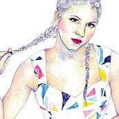 Retrato Lucía Scansetti | ilustración acuarela. Een project van Traditionele illustratie van Paula Sifora - 07.03.2017