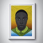 Laura Mvula's Poster. Fine Arts, Art Direction, Graphic Design, Traditional illustration, and Advertising project by Dewin Castillo - 03.09.2017