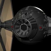 Caza TIE. 3D, Game Design, and Sculpture project by David Garzón - 01.01.2017