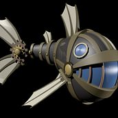 Submarino Pez Victoriano. 3D, Game Design, and Sculpture project by David Garzón - 02.08.2017