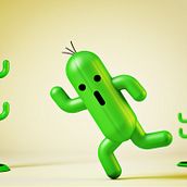 Mascota "Cactuar". 3D project by Daniel Mendoza - 03.12.2017