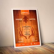 Huercasa Country Festival . Design gráfico projeto de Estefanía Fernández - 14.03.2017