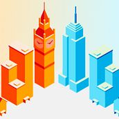 Londres vs Nueva York. Animation, and Motion Graphics project by Ricardo Saraiva - 03.14.2017