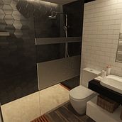 Baño - Reforma de piso en Madrid. 3D, Architecture & Interior Architecture project by Javier Sánchez Villalba - 03.15.2017