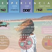 MI CV al detalle. Cop, writing, Design, Writing, Events, Photograph, Marketing, and Advertising project by Bea Chocano Maceda - 03.16.2017