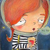 YES YES. Traditional illustration project by Ana M. Cabeza de Vaca - 03.17.2017