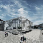 Infografías 3d para Concurso Centro Sociocultural en el Mercado de Abastos de Reinosa, Cantabria. 3D, and Architecture project by Juan Pellejero Escobedo - 05.01.2013