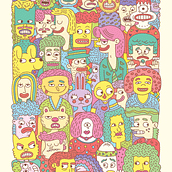 Friends. Projekt z dziedziny Trad, c i jna ilustracja użytkownika Daniel Gabela - 21.03.2017