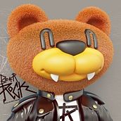 ROCK BEAR . 3D project by Luis Albornoz - 03.24.2017