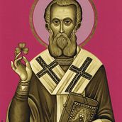 Saint Patrick in Purple. Un proyecto de Bellas Artes, Diseño, Diseño de personajes y Diseño gráfico de Jose Angel García - 28.03.2017