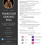 Currículum vítae. Un proyecto de VFX de Francisco Sánchez Real - 30.03.2017