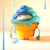 My Project: Personaje ( Gelato ) y Totem ( Balans). 3D, Art Direction, Character Design, Graphic Design, and Traditional illustration project by Alex Otero - 03.31.2017