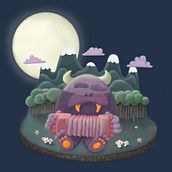 The Monester Mash. Art Direction, Character Design, and Traditional illustration project by Andreas Wölfl - 04.01.2017