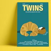 Re-diseño en Póster de "Los Gemelos Golpean dos Veces". Un proyecto de Diseño, Diseño de producto, Diseño industrial y Packaging de Jorge Guzmán - 03.04.2017