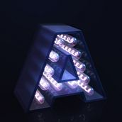 Mi Proyecto del curso: Lettering 3D: modelado y texturizado con Cinema 4D. Un proyecto de 3D, Diseño gráfico y Lettering de Berta Terrassa Gomar - 03.04.2017