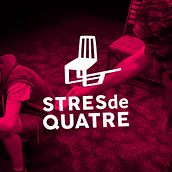 Stres de quatre. Br, ing, Identit, Graphic Design, and Marketing project by swing estudio - 01.01.2017